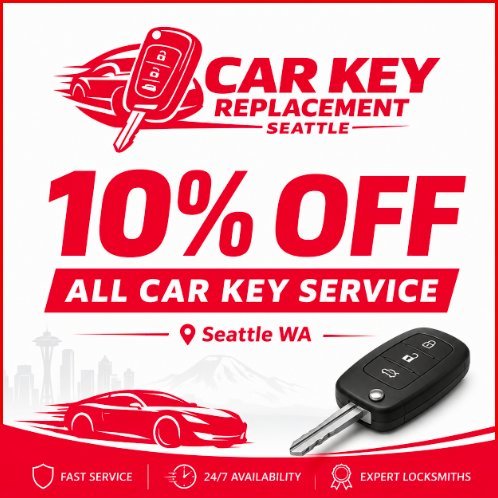 10% off car key service coupon
